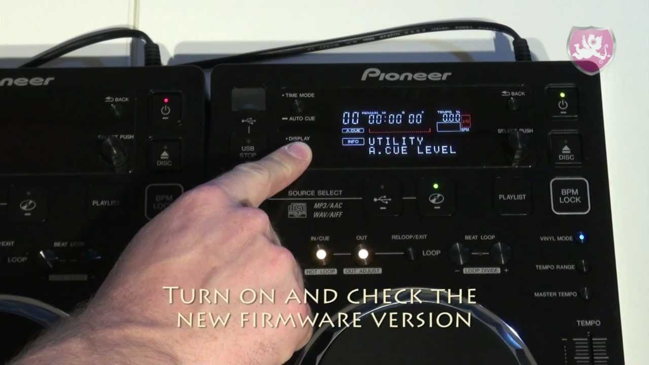 pioneer cdj 2000nxs2 firmware update